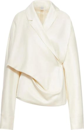 Toteme Gonna a portafoglio asimmetrica - Bianco