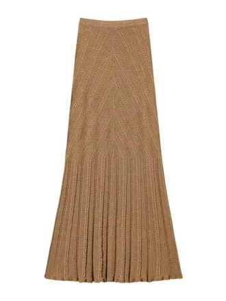 Twinset Twin-set golden green lurex skirts