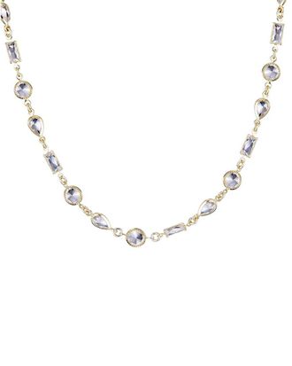 Adornia Adornia 14K Plated Crystal Mixed Shape Crystal Necklace