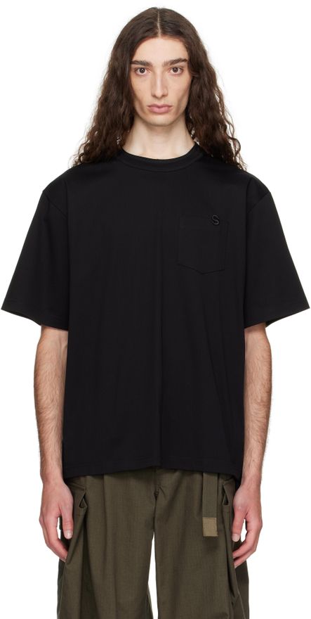 【sacai】Cotton Jersey T-Shirt sacai: White 'S' Cotton Jersey T-shirt | SSENSE