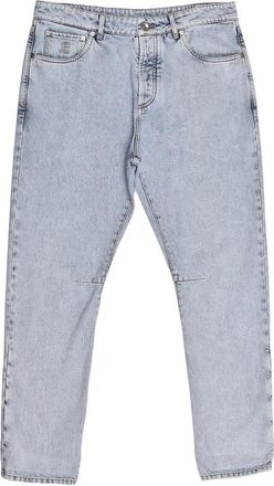 Brunello Cucinelli Light Wash Five-Pocket Jeans, Brand Size 54 (US Size 38)