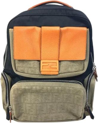 Fendi Pre-owned Fabric fendi-bags - Heren - Vintage Rugzakken - Veelkleurig - ONE Size - Vintage