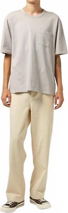 Corridor Garment Dye Tee In Oyster Grey