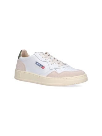 Autry Leather & Suede Low-Top Sneaker - White