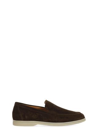 Berwick 1707 Brown Round Toe Suede Loafers