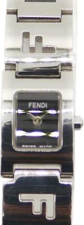 Fendi Pre-owned Watches, female, Black, Size: ONE SIZE Pre-owned Vintage Stainless Steel Watch