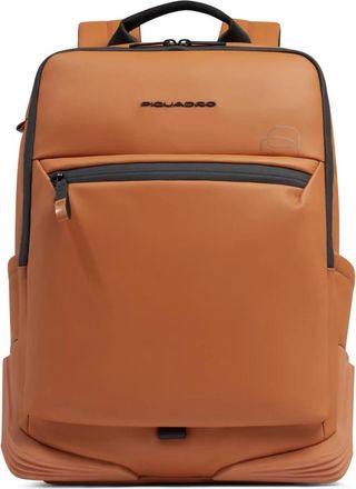 Piquadro Waterbestendige computer 15-6 rugzak - Heren - Rugzakken - Bruin - ONE Size - Polyester - Tassen