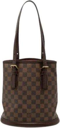 Louis Vuitton Pre-owned Bucket Bags, female, Brown, Size: ONE SIZE Pre-owned The Marais Bucket Bag