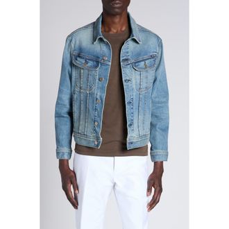 Tom Ford Selvedge Icon Denim Jacket in Washed Indigo at Nordstrom, Size Medium