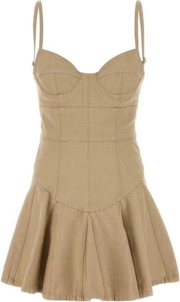 Dsquared2 Denim Mini Dress - Dames - Korte kleedjes - Beige - S - Denim - Kleedjes