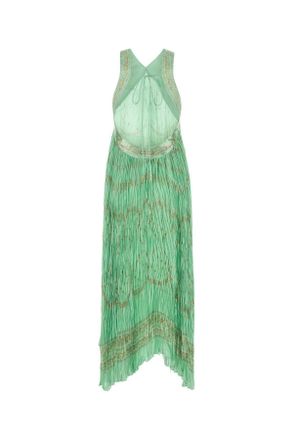Alberta Ferretti A04470149 1373 Fantasiaverde Abiti Dress