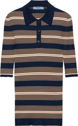 Prada Polo a righe - Blu
