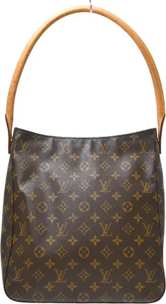 Louis Vuitton Looping Monogram Canvas Brown Canvas Handbag (Pre-Owned)