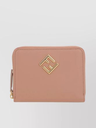 Fendi diamonds zip around medium wallet