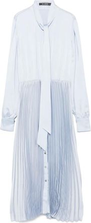 Karl Lagerfeld Abito midi in raso - Blu