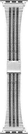Posh Tech Eliza Stainless Steel Apple Watch Watchband in Silver/black at Nordstrom Rack, Size 44Mm /45Mm /46Mm /49Mm