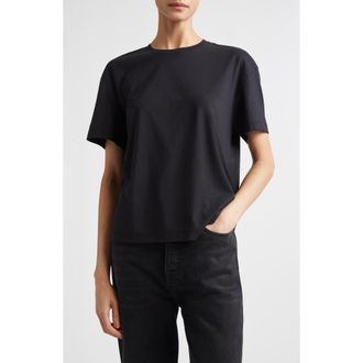 Toteme Classic Crewneck T-Shirt in Black at Nordstrom, Size X-Large