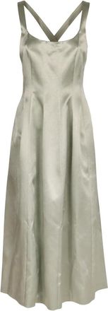 Philosophy di Lorenzo Serafini Cross Back Dress - Dames - Casual kleedjes - Groen - L - Kleedjes