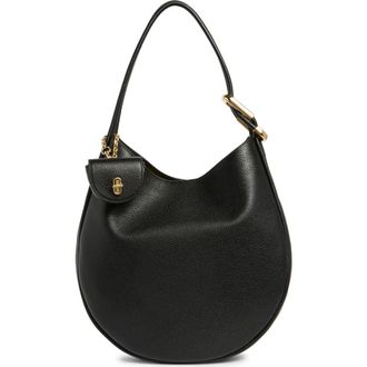 Marc Jacobs Large The Crescent Leather Shoulder Bag in Black at Nordstrom