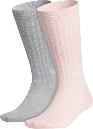 adidas Gender Inclusive Originals Assorted 2-Pack Crew Socks in Grey at Nordstrom, Size Medium