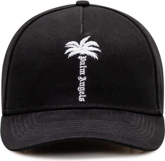 Palm Angels Black Logo Baseball Cap