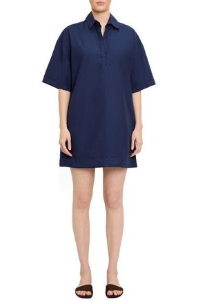 Michael Stars Cotton Mini Shirtdress in Nocturnal at Nordstrom, Size X-Small