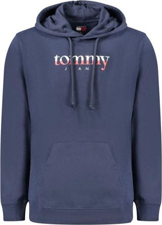 Tommy Hilfiger Hooded sweatshirt met lange mouwen - Heren - Hoodies - Blauw - XL - Katoen - Hoodies & sweatvesten