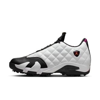 Nike Jordan Mens Air Jordan 14 G Golf Shoes in White | IB1828-100
