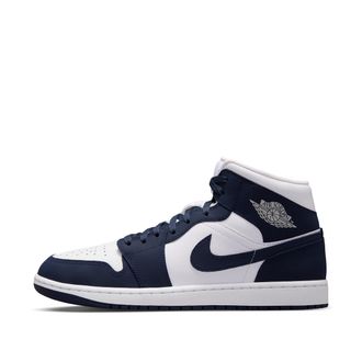 Nike Jordan Mens Air Jordan 1 Mid Shoes in Blue | IV6046-400