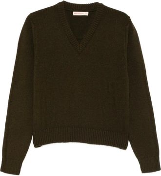 &Daughter V-neck sweater - women - Lambs Wool - M - Green