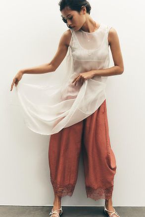 Sunday In Brooklyn Sheer Maxi Tunic Top