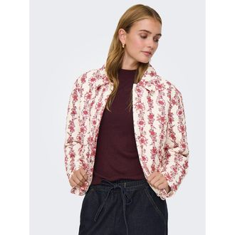 Only Gewatteerd jasje met bloemmotief