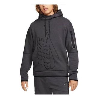 Nike Tech Fleece Pullover Graphic Hoodie Black DX0577-060