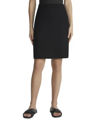 Lafayette 148 New York Open Stitch Mini Skirt