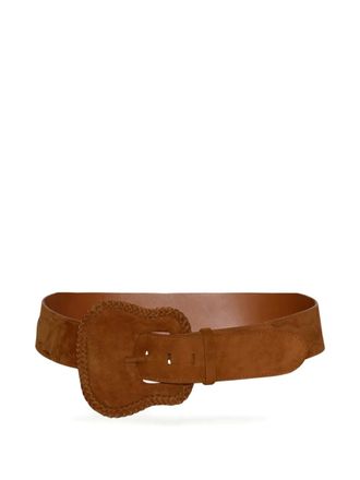 Johanna Ortiz Majesty braided-buckle belt - Brown