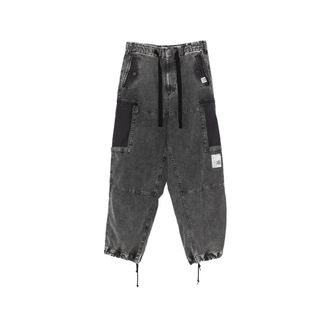 Miharayasuhiro Loose-fit Jeans, male, Gray, Size: L Cotton Cargo Pants