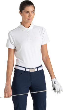 Craghoppers Dames Thornbury Nosilife Korte Mouwen Golf Polo Shirt (Wit)