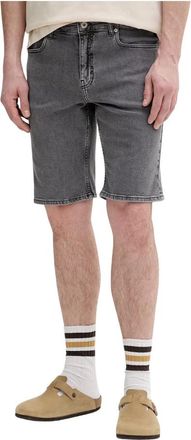 Karl Lagerfeld Slim Denim Shorts - Heren - Denim shorts - Grijs - W31 - Denim - Korte Broeken