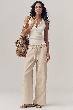 Pilcro Izzie Relaxed Pull-On Barrel Jeans by Pilcro