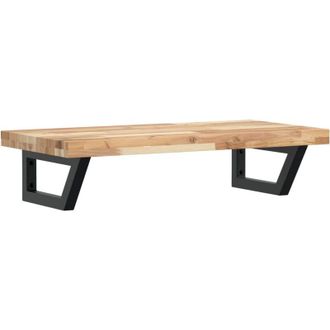 vidaXL Estante De Lavabo De Pared Acero Y Madera Maciza De Acacia Vidaxl