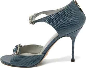 Sergio Rossi Sandali goffrati - Blu