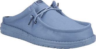 HeyDude Wally Slip Canvas 100% Katoen Herenpantoffels Elementaalblauw