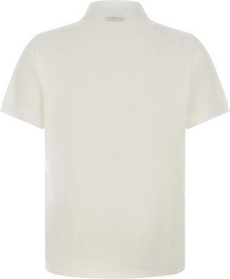 Fendi Metallic Logo Polo Shirt - Cream