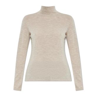 Max Mara Cashmere Turtleneck Meana - Dames - Cashmere truien - Beige - XL - Truien & Vesten