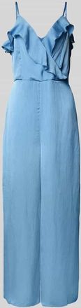Vila Jumpsuit in Wickel-Optik Modell FILUKA in Hellblau, Größe 34