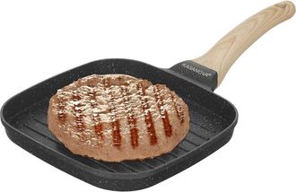 KASANOVA Bistecchiera grill 20x20 cm Mini Mania grigio