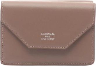 Balenciaga Pre-owned Envelope Leren Tri Fold Portemonnee - Dames - Vintage Accessoires - Bruin - ONE Size - Leer - Vintage