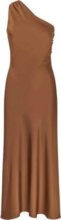 Modstr&ouml;m Dames, Jurken, Bruin, Maat: XL Satijn