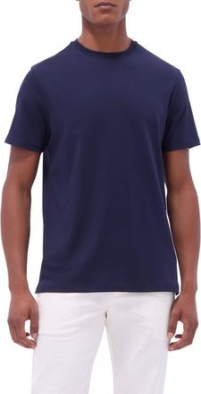 Bugatchi Hank Solid Pima Cotton T-Shirt in Navy at Nordstrom, Size Xx-Large