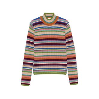 Dries Van Noten Striped Ribbed-knit Sweater